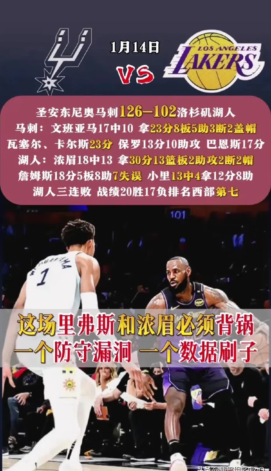 熊猫直播APP-湖人连胜被终结，反思败因争夺复仇的简单介绍