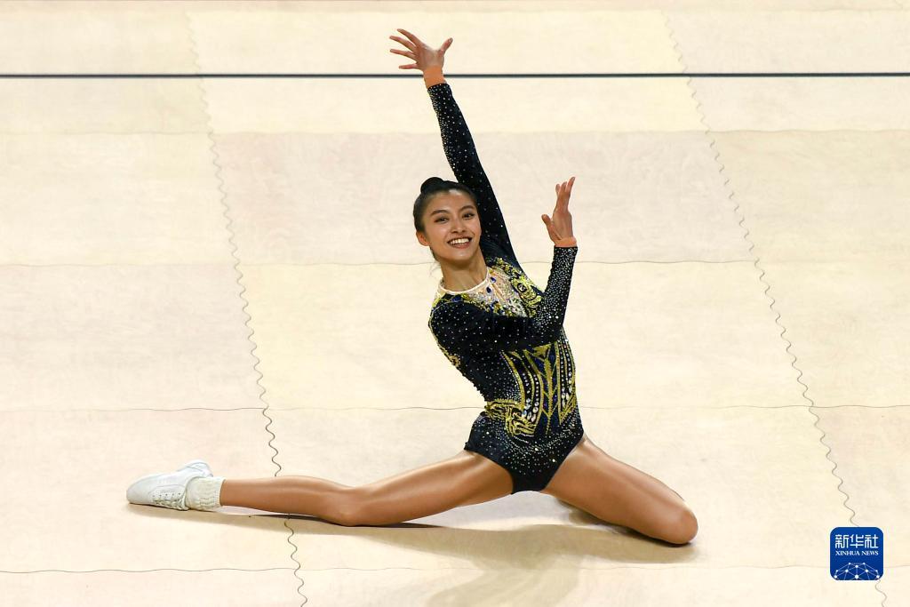 健美操比赛中，美国选手优美表演的简单介绍